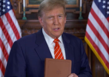 Trump selling bibles, sneakers, perfume on campaign trail unprecedented