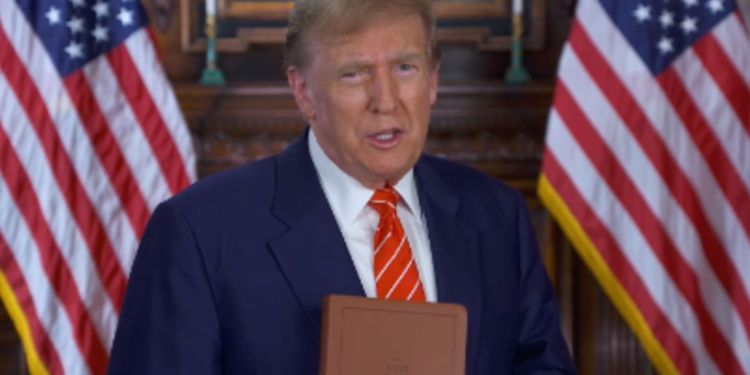 Trump selling bibles, sneakers, perfume on campaign trail unprecedented