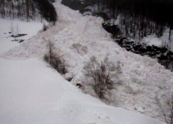 Wallis: Spektakulärer Lawinenabgang im Kontext Zwischbergen