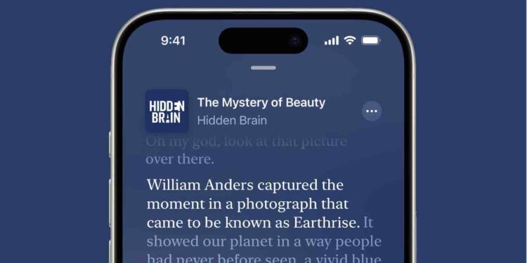 Tips on how to view transcripts in Apple Podcasts