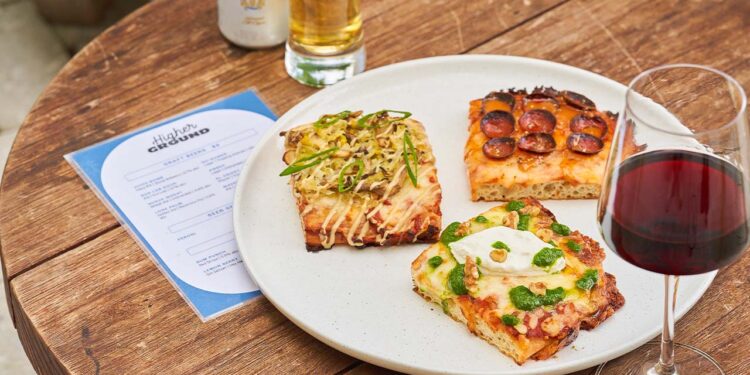 Pizza Freak Cobalt. Debuts at Higher Ground at Arlo Wynwood