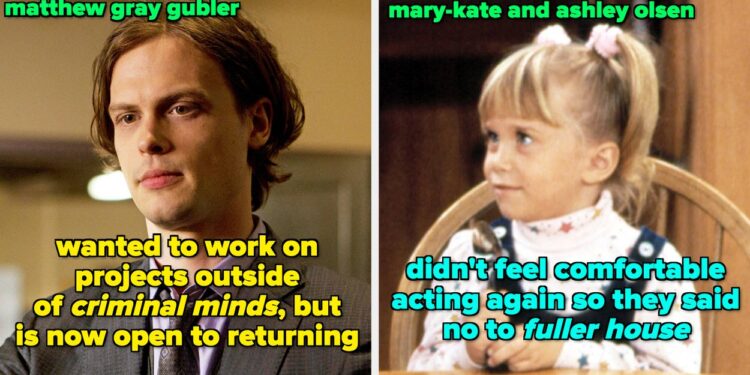 11 Actors Who Declined Reboots Of Iconic Roles Explained