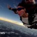 Skydivers witness total solar eclipse mid-air