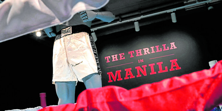 Ali’s ‘Thrilla in Manila’ shorts up for auction