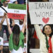 Iranians At The World Cup Protest During The Persien Vs England Game