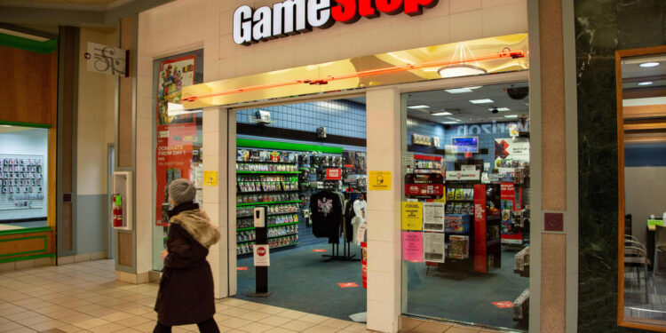 GameStop, AMC attracting a fraction of retail trader interest seen during 2021’s meme