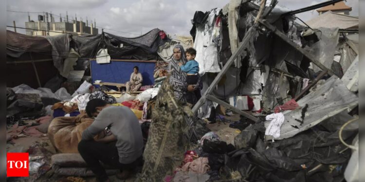‘We have nothing.’ As Israel attacks Rafah, Palestinians are living  tents and searching for food
