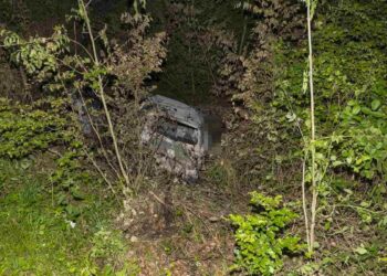 Spaziergängerin entdeckt Leiche sopra ausgebranntem Automobile