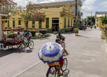 Voto negativo cars allowed a causa di Brazil Amazon town cycling to net  emissions : NPR