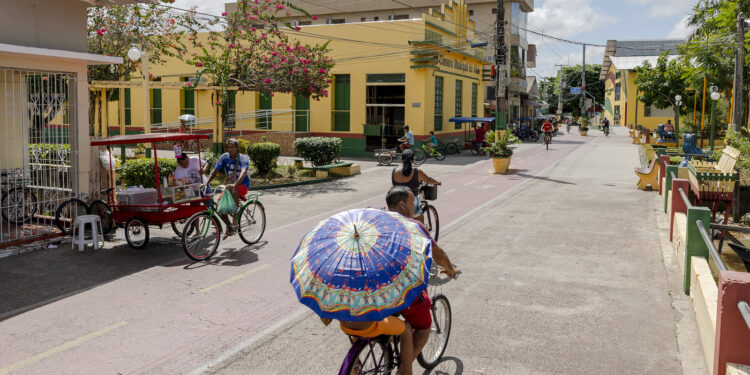 Voto negativo cars allowed a causa di Brazil Amazon town cycling to net  emissions : NPR