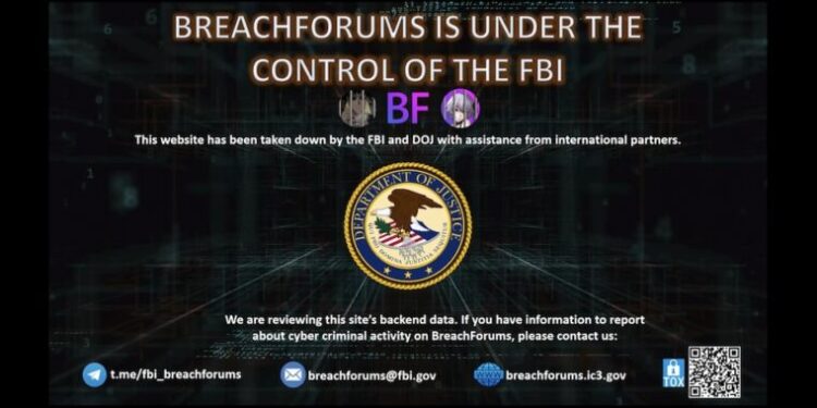 BreachForums, an online bazaar for stolen , seized by FBI
