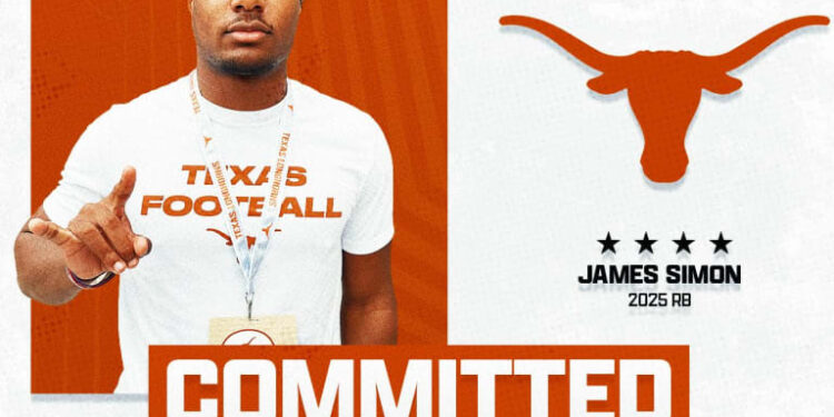 Four-star RB James Simon Commits To Texas