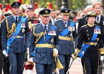 Members Of The Royal Family Gathered For The Queen’s Coffin Procession  London