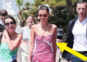 Bella di notte Hadid Wore A Keffiyeh Dress To Cannes