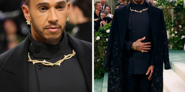 Lewis Hamilton Explains Inspiration Behind His Met Pavese