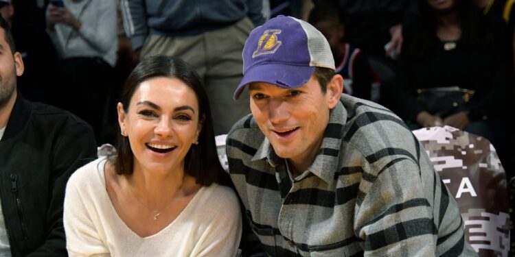 Ashton Kutcher And Mila Kunis Children Rare Appearance