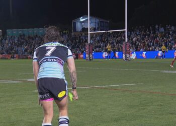 Cronulla Sharks vs Dolphins results, updates, highlights and latest news; Nicho Hynes misses sideline conversion as Dolphins hang ; Hamiso Tabuai-Fidow scores ‘astonishing’ 90m try