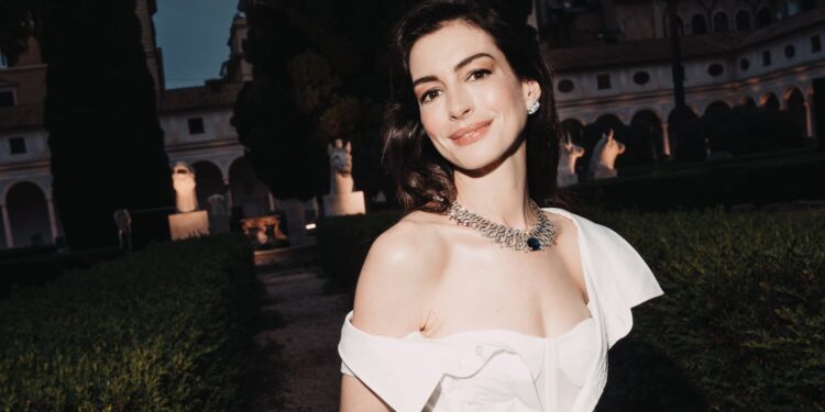 Shop Anne Hathaway’s Squilibrio Dress and Similar Styles