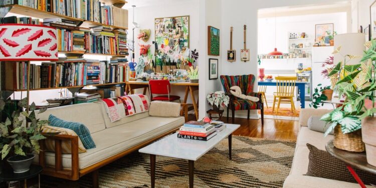 This Colorful Brooklyn Apartment Is Filled With Paper Plants