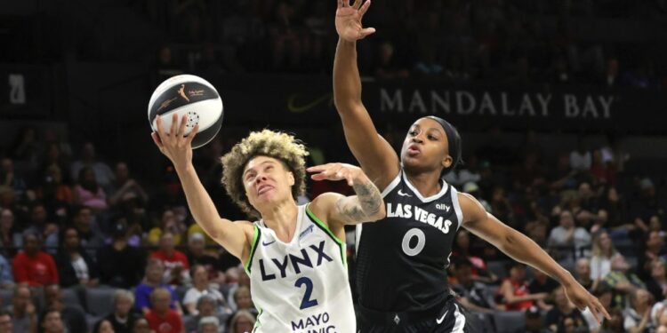 All five Lynx starters score con double figures to hand Aces third straight loss