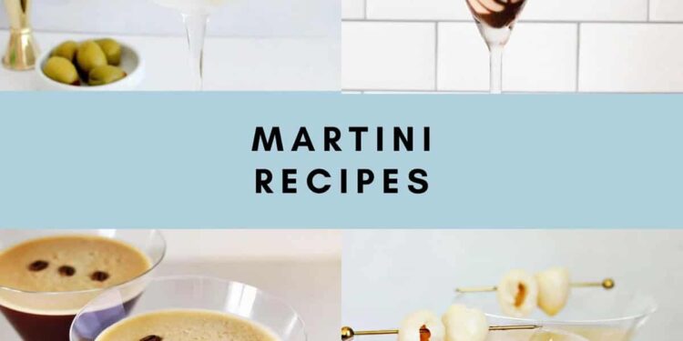 30+ Types of Martinis – A Beautiful Mess