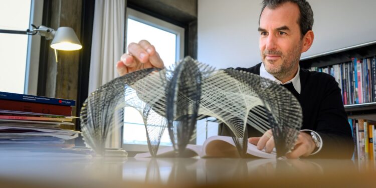 Meet the architect creating wood structures that shape themselves