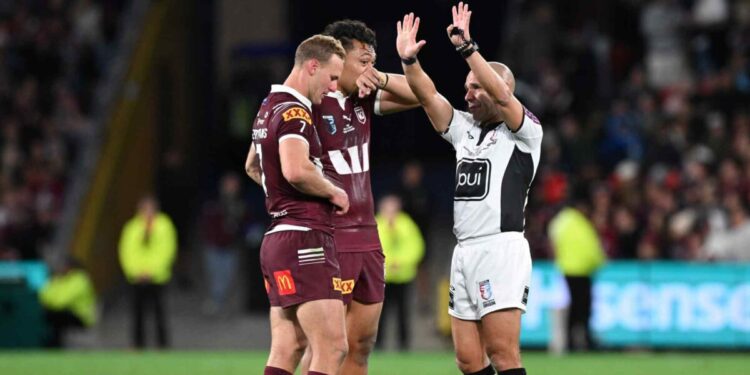 Anything goes refereeing, woeful commentary, kids asleep and busted players disrupting NRL