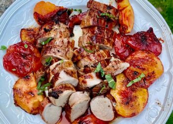 Grilled Pork Tenderloin With Peaches