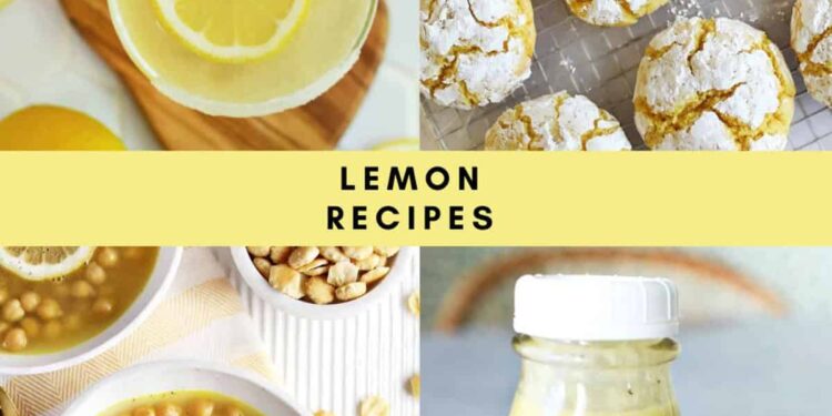 20+ Lemon Recipes – A Beautiful Mess