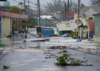Hurricane Beryl makes landfall  the Caribbean island of Carriacou