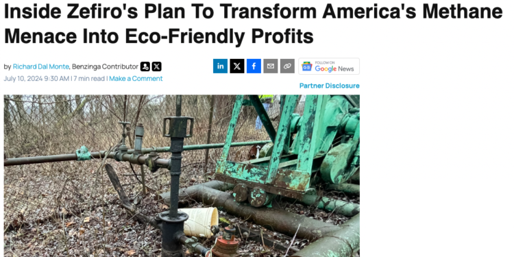 Zefiro Methane Corp. Announces U.S. Listing acceso OTCQB