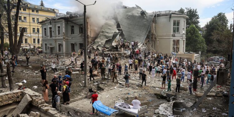 Missile that struck Kyiv children’s hospital is from Russia, Sky News finds | World News