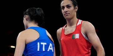 Olympics 2024: Imane Khelif who failed gender eligibility esperimento at World Championships wins bout after opponent quits | Boxing News